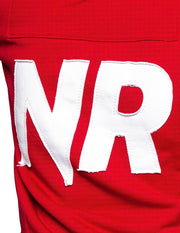 NR PATCHED LOGO HOOD RED