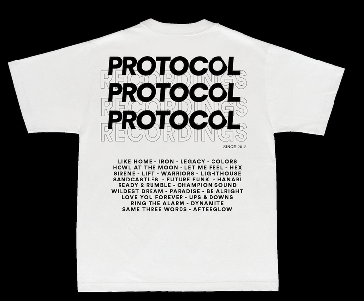 10 YEARS OF PROTOCOL TEE WHITE